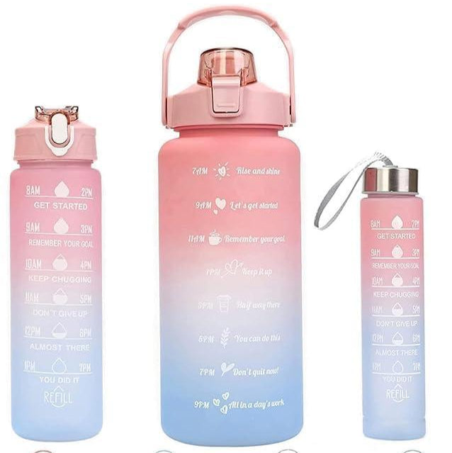 3pcs Insuiated Water Bottles Perfect For Gym And Outdoor Use