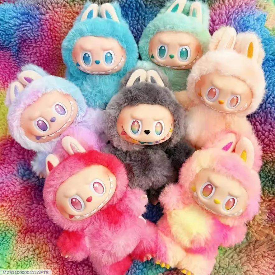 Labubu Doll (3 pieces) trending Plush Toy & Keychain.