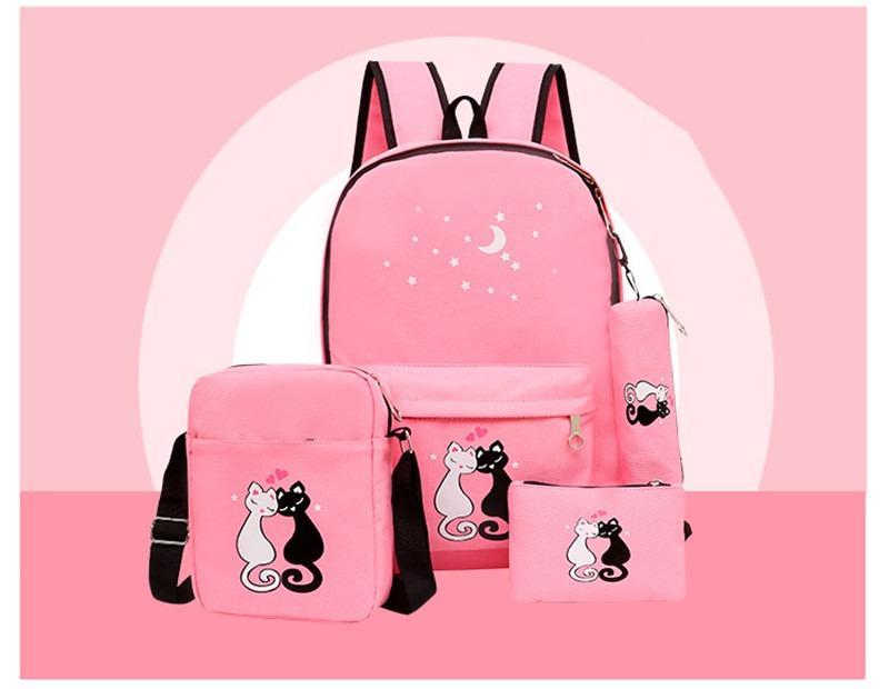Girl's Canvas Backpack set