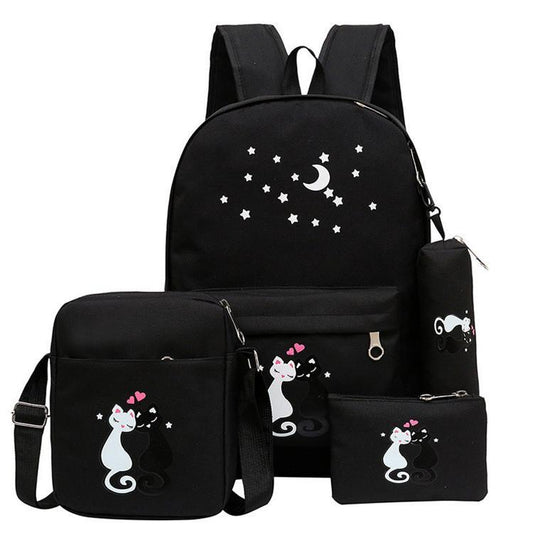 Girl's Canvas Backpack set
