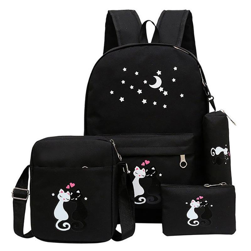 Girl's Canvas Backpack set