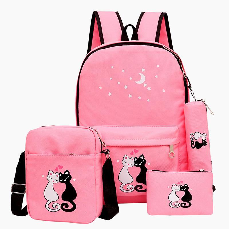 Girl's Canvas Backpack set