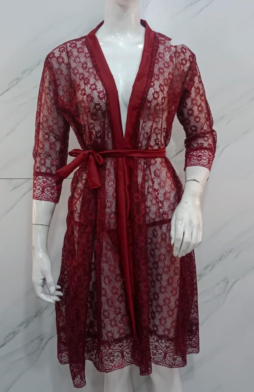 Night Suit 4 Pcs Sleepwear Set.
