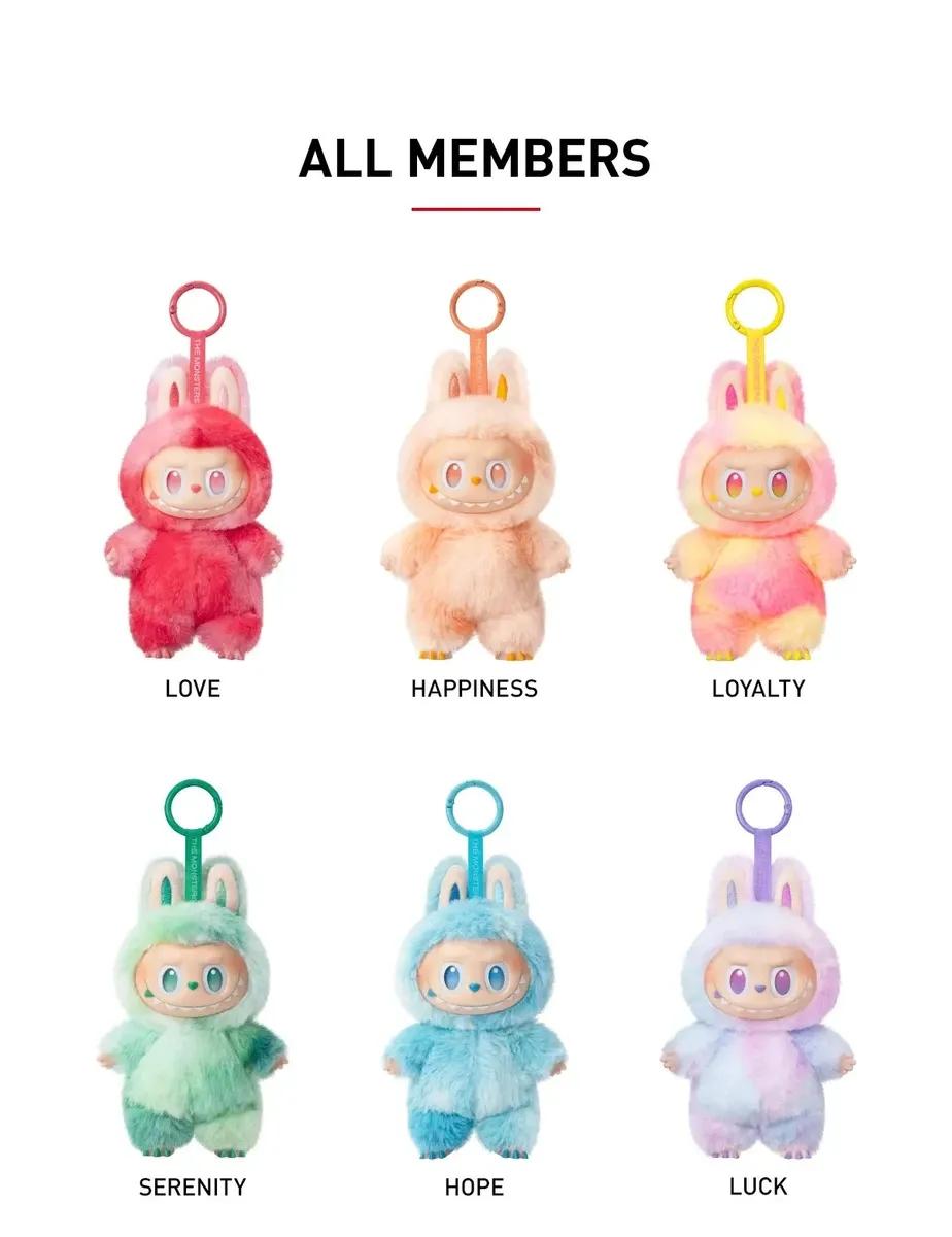 Labubu Doll (3 pieces) trending Plush Toy & Keychain.